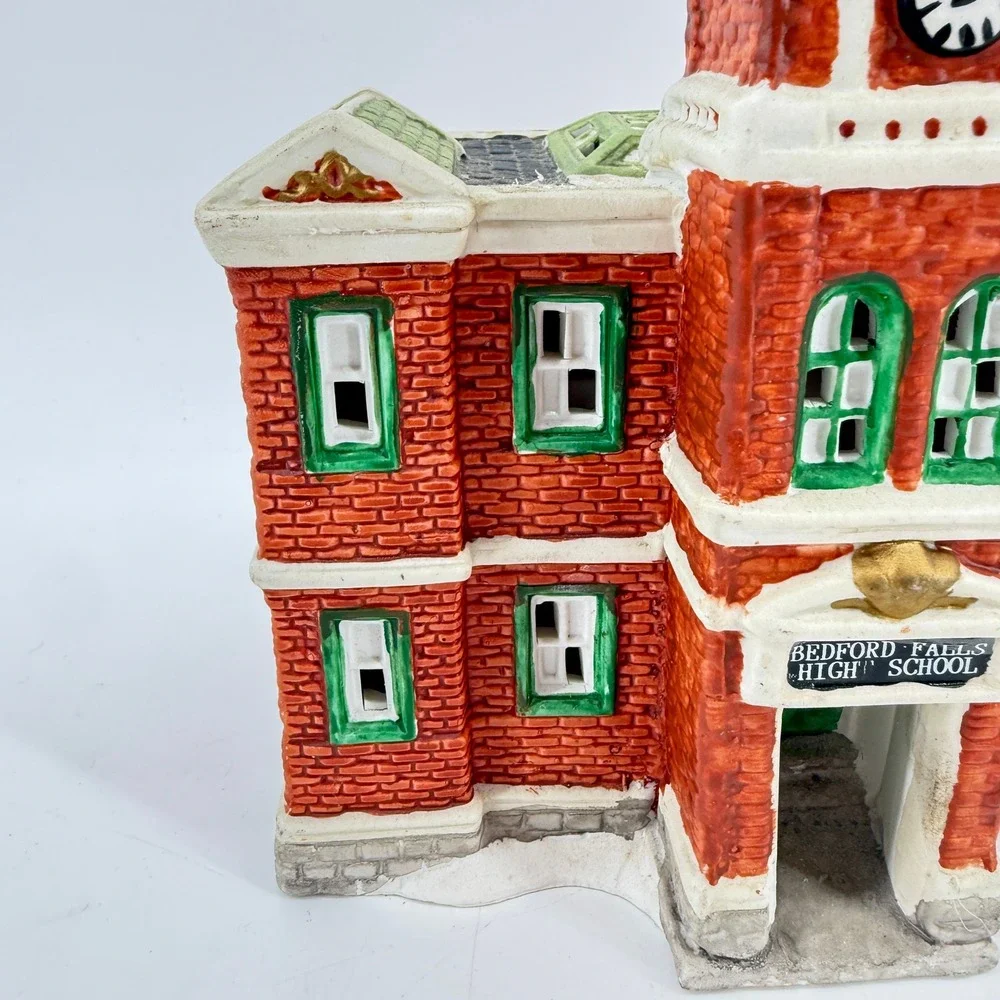 Bedford Falls High School Falls Village Christmas Its a Wonderful Life Vintage - Picture 2 of 15